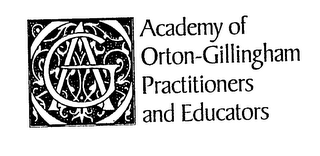ACADEMY OF ORTON-GILLINGHAM PRACTITIONERS AND EDUCATORS logo