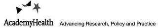 ACADEMYHEALTH ADVANCING RESEARCH, POLICY AND PRACTICE logo