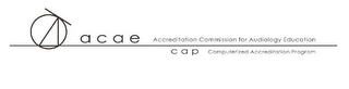 ACAE ACCREDITATION COMMISSION FOR AUDIOLOGY EDUCATION CAP COMPUTERIZED ACCREDITATION PROGRAM logo