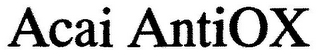 ACAI ANTIOX logo