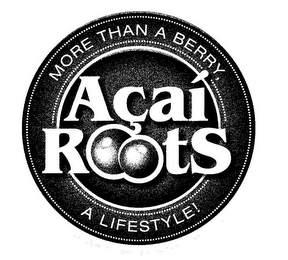 ACAI ROOTS MORE THAN A BERRY, A LIFESTYLE! logo