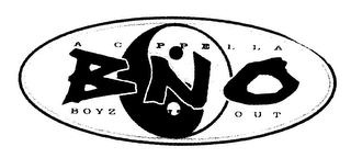 ACAPPELLA BOYZ NITE OUT "B N O " logo