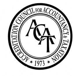 ACAT ACCREDITATION COUNCIL FOR ACCOUNTANCY & TAXATION 1973 logo