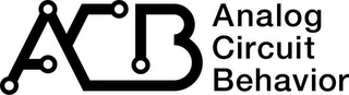 ACB ANALOG CIRCUIT BEHAVIOR logo