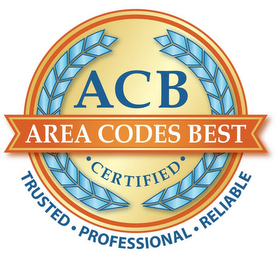 ACB AREA CODES BEST · CERTIFIED · TRUSTED · PROFESSIONAL · RELIABLE logo