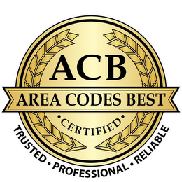 ACB AREA CODES BEST · CERTIFIED · TRUSTED · PROFESSIONAL · RELIABLE logo