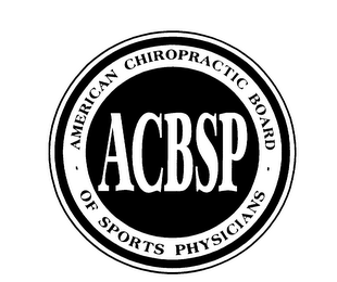 ACBSP AMERICAN CHIROPRACTIC BOARD OF SPORTS PHYSICIANS logo