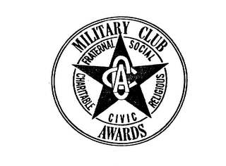 ACC MILITARY CLUB AWARDS FRATERNAL SOCIIAL RELIGIOUS CIVIC CHARITABLE logo