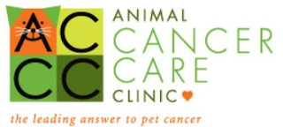 ACCC ANIMAL CANCER CARE CLINIC THE LEADING ANSWER TO PET CANCER logo