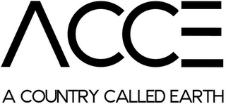 ACCE A COUNTRY CALLED EARTH logo