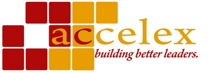 ACCELEX BUILDING BETTER LEADERS. logo