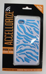 ACCELLORIZE IPHONE 4/4S CLASSIC SERIES EXTRA PROTECTION PROTECTIVE CASE SCREEN PROTECTOR INCLUDED logo
