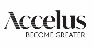ACCELUS BECOME GREATER. logo