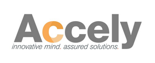 ACCELY INNOVATIVE MIND. ASSURED SOLUTIONS. logo