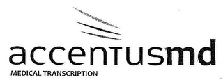 ACCENTUSMD MEDICAL TRANSCRIPTION logo