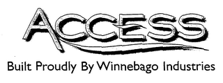 ACCESS BUILT PROUDLY BY WINNEBAGO INDUSTRIES logo