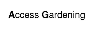 ACCESS GARDENING logo