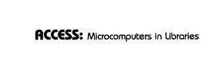 ACCESS: MICROCOMPUTERS IN LIBRARIES logo