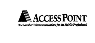 ACCESS POINT ONE NUMBER TELECOMMUNICATIONS FOR THE MOBILE PROFESSIONAL logo