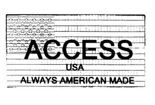 ACCESS USA ALWAYS AMERICAN MADE logo