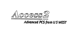 ACCESS2 ADVANCED PCS FROM U S WEST logo