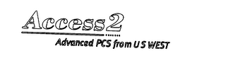 ACCESS2 ADVANCED PCS FROM U S WEST logo