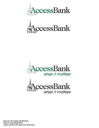 ACCESSBANK TEXAS WHEN IT MATTERS logo