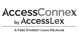ACCESSCONNEX BY ACCESSLEX A FREE STUDENT LOAN HELPLINE logo