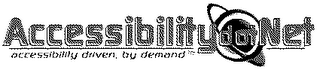 ACCESSIBILITY DOT NET ACCESSIBILITY DRIVEN BY DEMAND logo