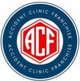 ACCIDENT CLINIC FRANCHISE ACF ACCIDENT CLINIC FRANCHISE logo