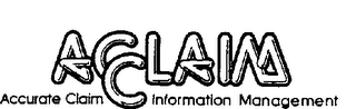ACCLAIM ACCURATE CLAIM INFORMATION MANAGEMENT logo