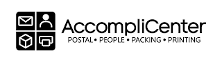 ACCOMPLICENTER POSTAL · PEOPLE · PACKING · PRINTING logo