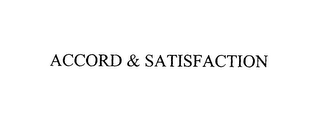 ACCORD & SATISFACTION logo