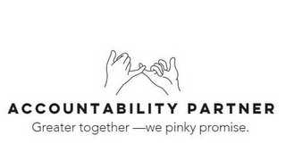 ACCOUNTABILITY PARTNER, GREATER TOGETHER --WE PINKY PROMISE logo