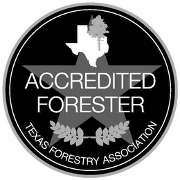 ACCREDITED FORESTER TEXAS FORESTRY ASSOCIATION logo
