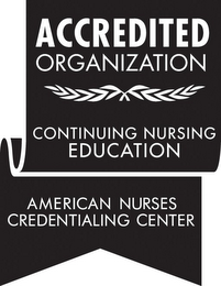ACCREDITED ORGANIZATION CONTINUING NURSING EDUCATION AMERICAN NURSES CREDENTIALING CENTER logo