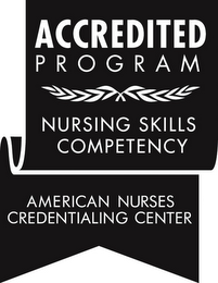 ACCREDITED PROGRAM NURSING SKILLS COMPETENCY AMERICAN NURSES CREDENTIALING CENTER logo