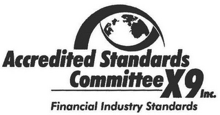 ACCREDITED STANDARDS COMMITTEE X9 INC. FINANCIAL INDUSTRY STANDARDS logo
