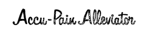 ACCU-PAIN ALLEVIATOR logo