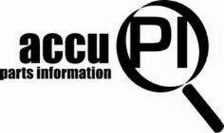 ACCU-PI PARTS INFORMATION logo