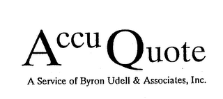 ACCU QUOTE A SERVICE OF BYRON UDELL & ASSOCIATES, INC. logo