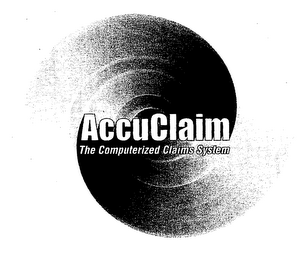 ACCUCLAIM THE COMPUTERIZED CLAIMS SYSTEM logo