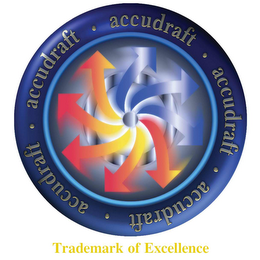 ACCUDRAFT TRADEMARK OF EXCELLENCE logo