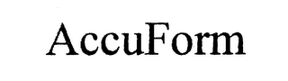 ACCUFORM logo