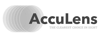 ACCULENS THE CLEAREST CHOICE IN SIGHT logo