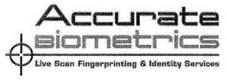 ACCURATE BIOMETRICS LIVE SCAN FINGERPRINTING & IDENTITY SERVICES logo