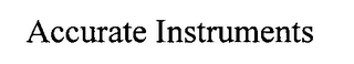 ACCURATE INSTRUMENTS logo