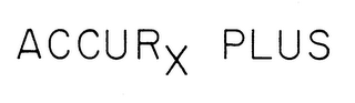 ACCURX PLUS logo