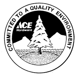 ACE HARDWARE COMMITTED TO A QUALITY ENVIRONMENT logo