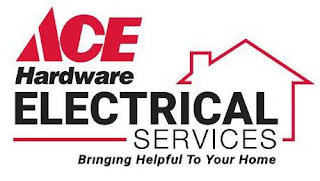 ACE HARDWARE ELECTRICAL SERVICES BRINGING HELPFUL TO YOUR HOME logo
